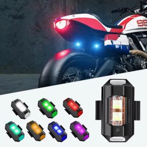 Motorcycle LED Warning Light, 7 Colours, 22 Modes, Waterproof مصباح تحذير ليد للدراجات النارية، 7 ألوان، 22 وضع إضاءة، مقاوم للماء